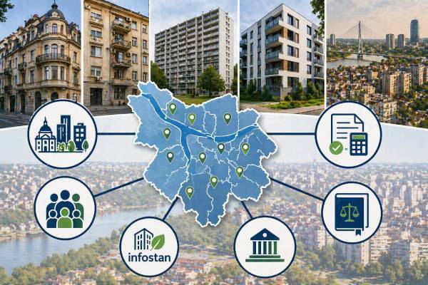 mapa stambenih zajednica po beogradskim opštinama