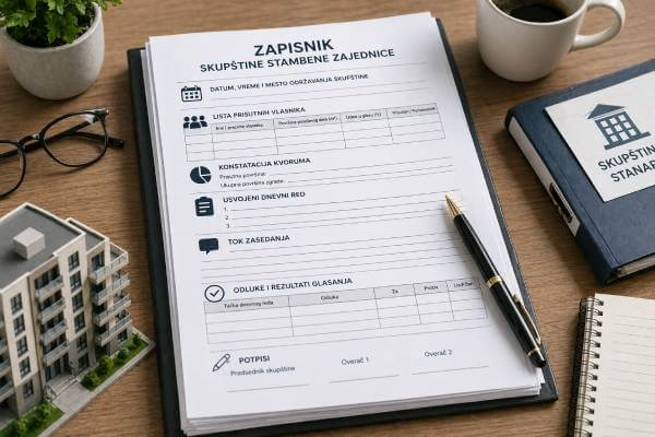 zapisnik skupštine stambene zajednice