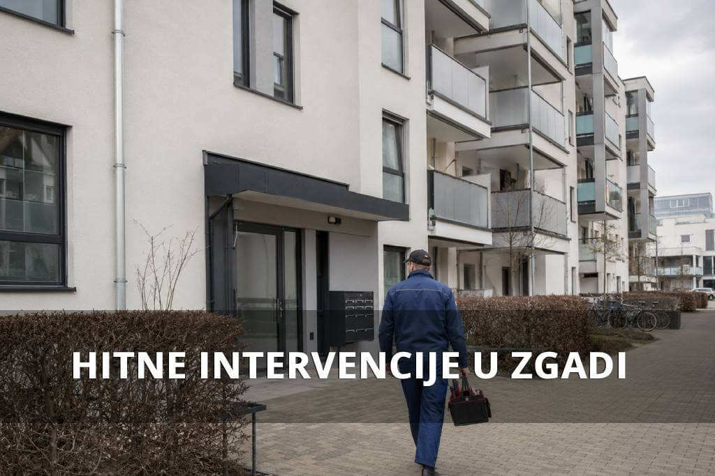 hitne intervencije u zgradi profesionalni upravnik